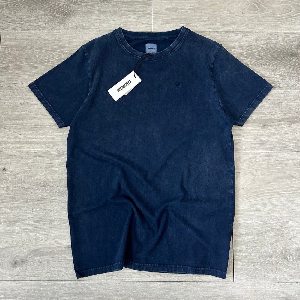 NWT Wemoto - Jessy - Men's Lava Wash Organic Cotton Navy Blue T-Shirt - Medium
